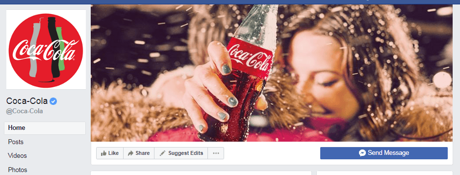 Coke Facebook page