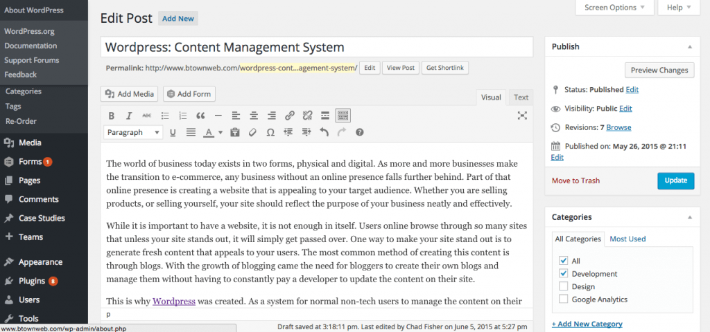 Most Popular Content Management System.