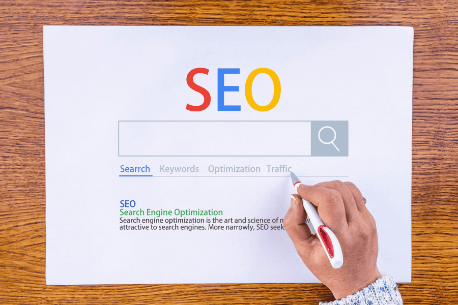SEO in the style of Google results