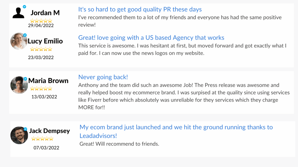 Reviews screenshot